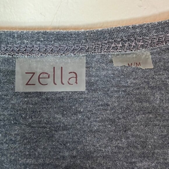 Zella Athletics All Day Faux Wrap Long Sleeve‎ Top Gray Size Medium - Picture 4 of 10